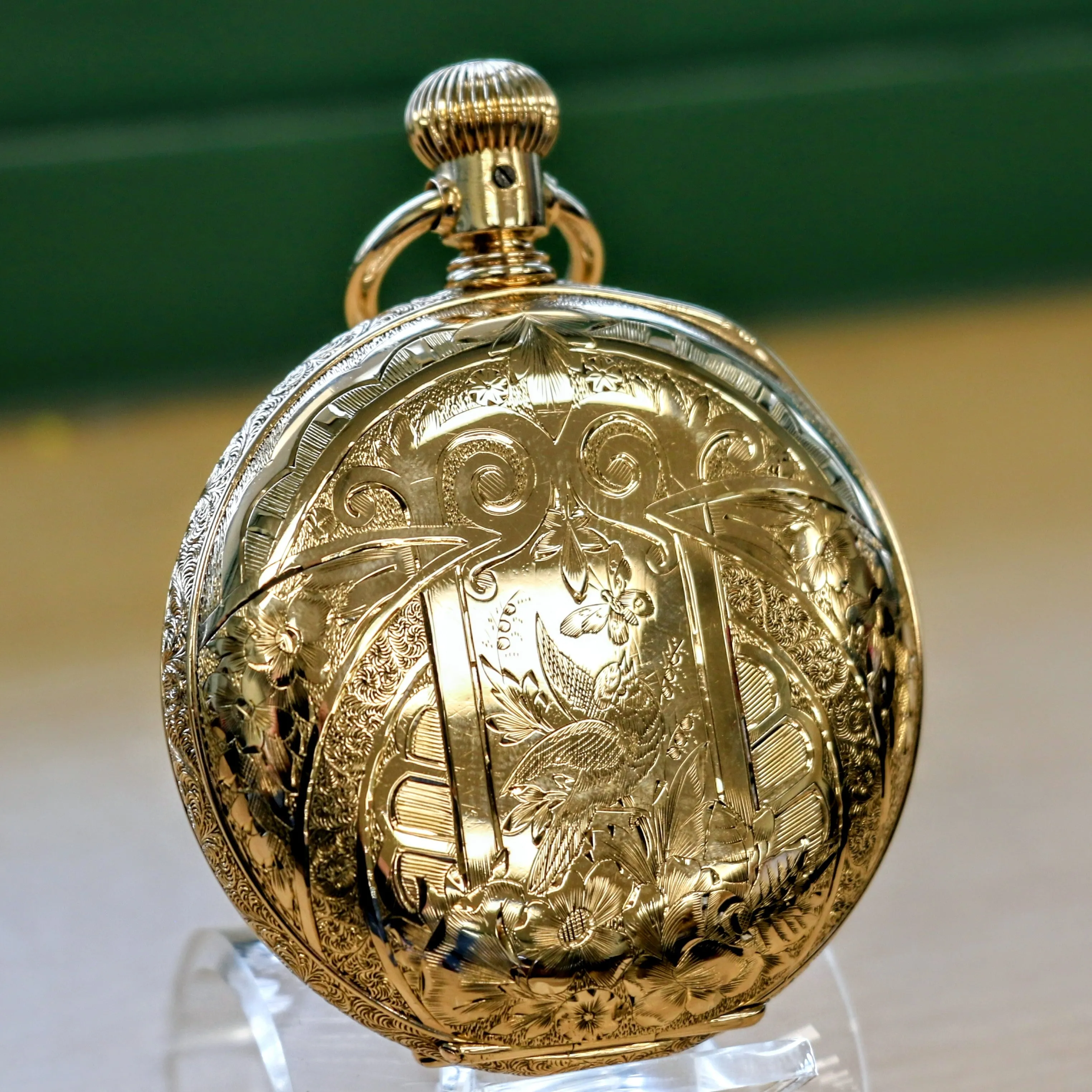 1903 WALTHAM Waltham Pocket Watch 18s 17 Jewels Grade 825 - VERY RARE Kenosha Hunter Case
