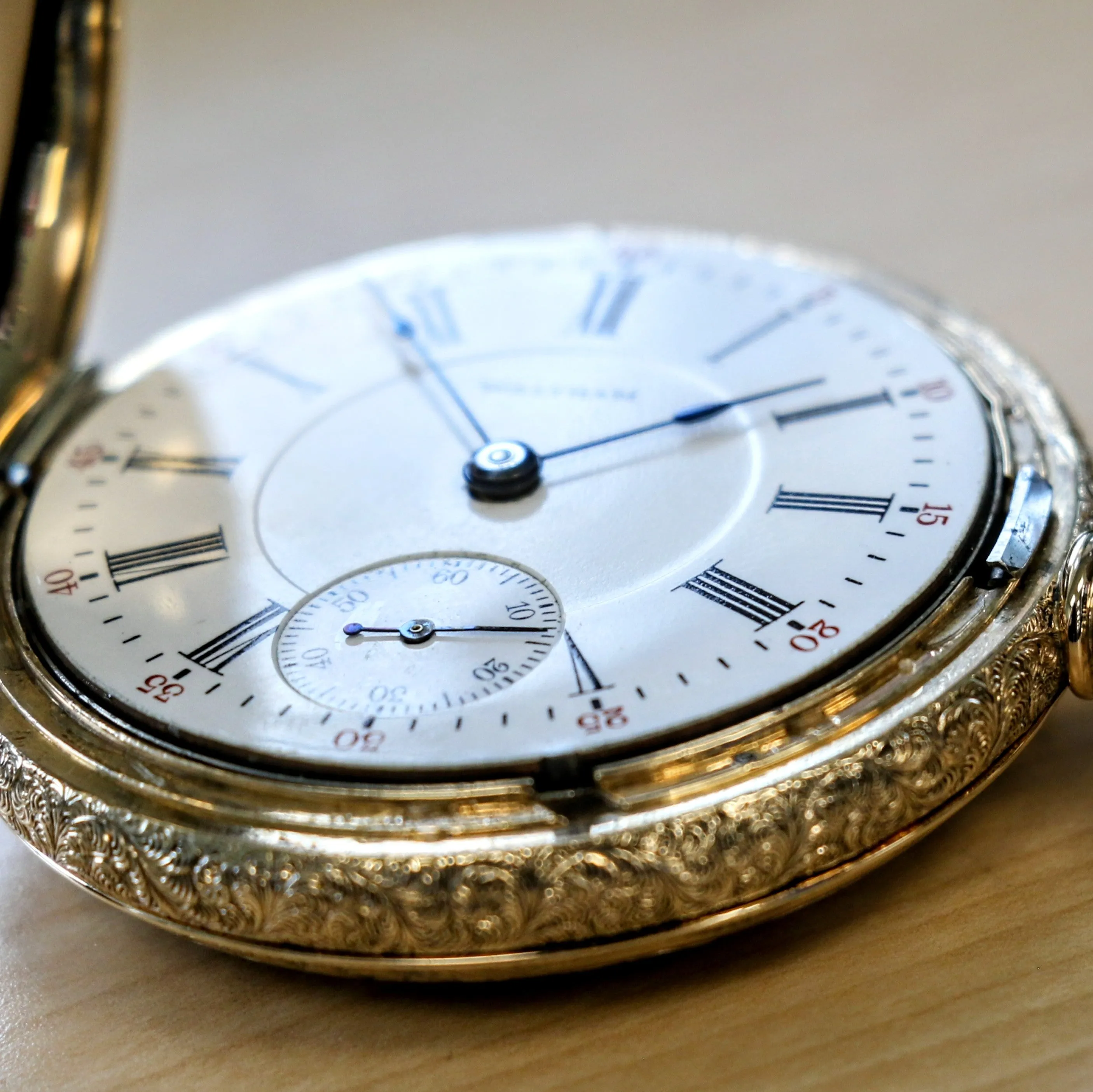 1903 WALTHAM Waltham Pocket Watch 18s 17 Jewels Grade 825 - VERY RARE Kenosha Hunter Case
