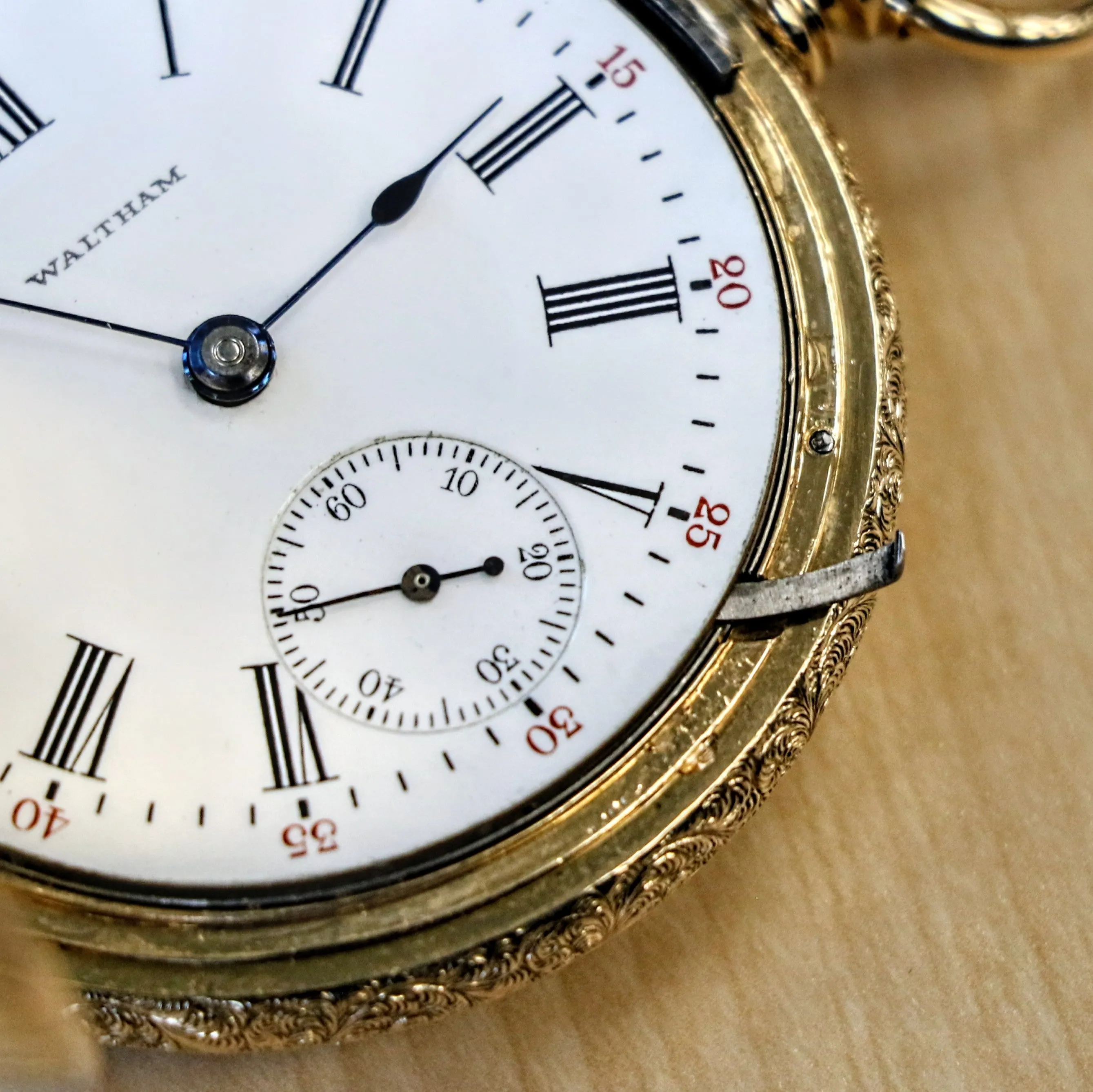 1903 WALTHAM Waltham Pocket Watch 18s 17 Jewels Grade 825 - VERY RARE Kenosha Hunter Case