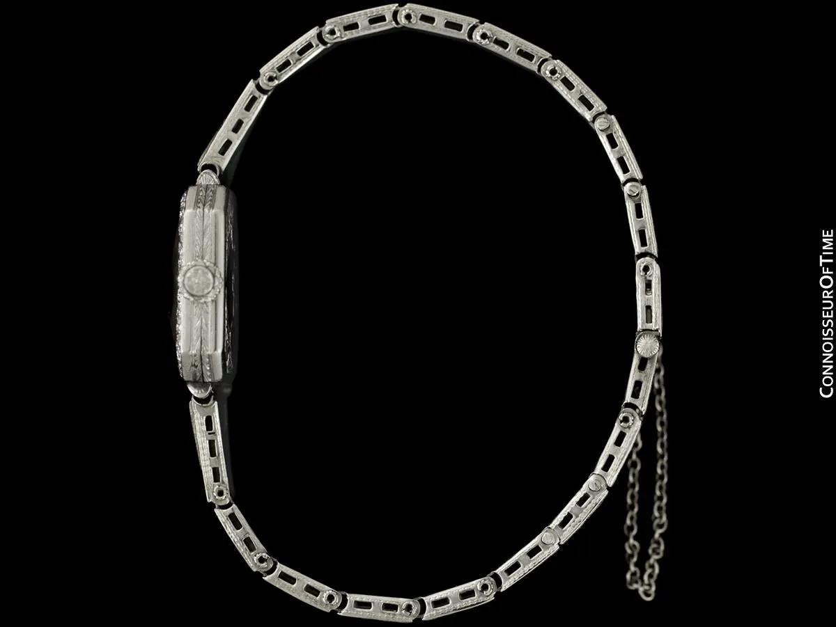 1920's Tiffany & Co. Ladies Vintage Art Nouveau / Art Deco Watch - Platinum & Diamonds