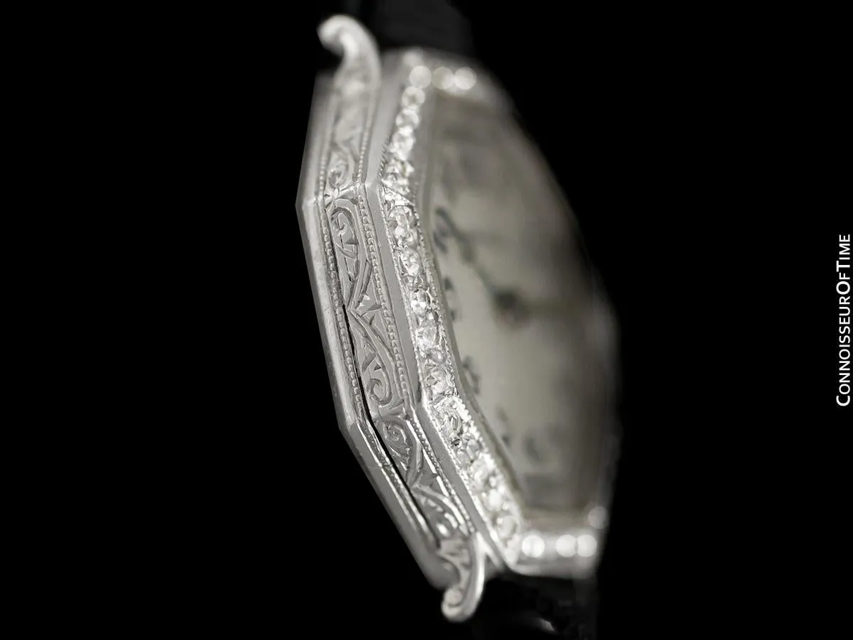 1920's Tiffany & Co. Vintage Art Deco Ladies Watch - Platinum & Diamonds