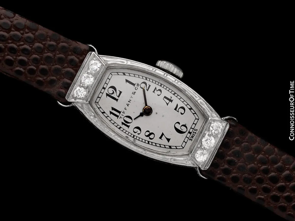 1926 Tiffany & Co. Longines Ladies Vintage Watch - Platinum & Diamonds