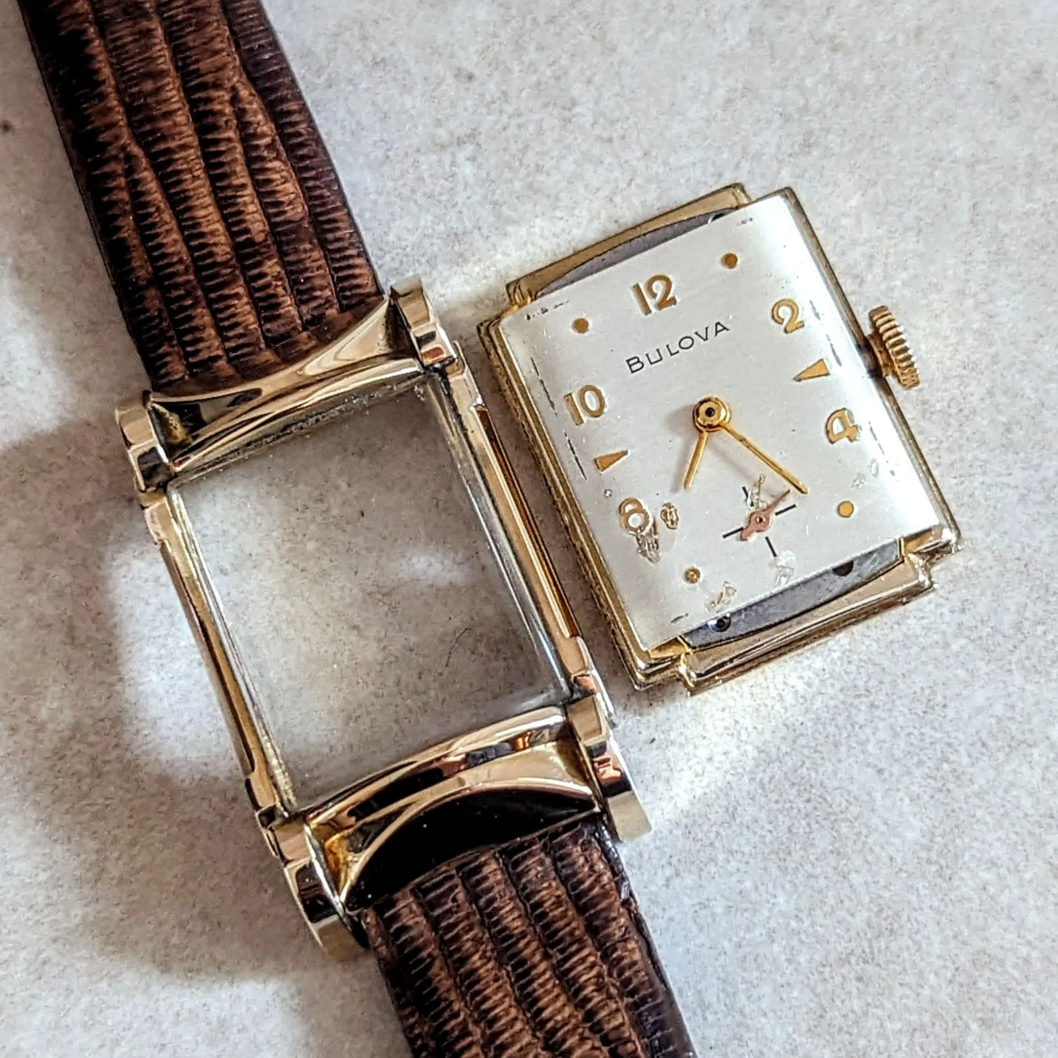 1954 BULOVA Jefferson Wristwatch 21 Jewels Cal. 7AA U.S.A. Made Watch