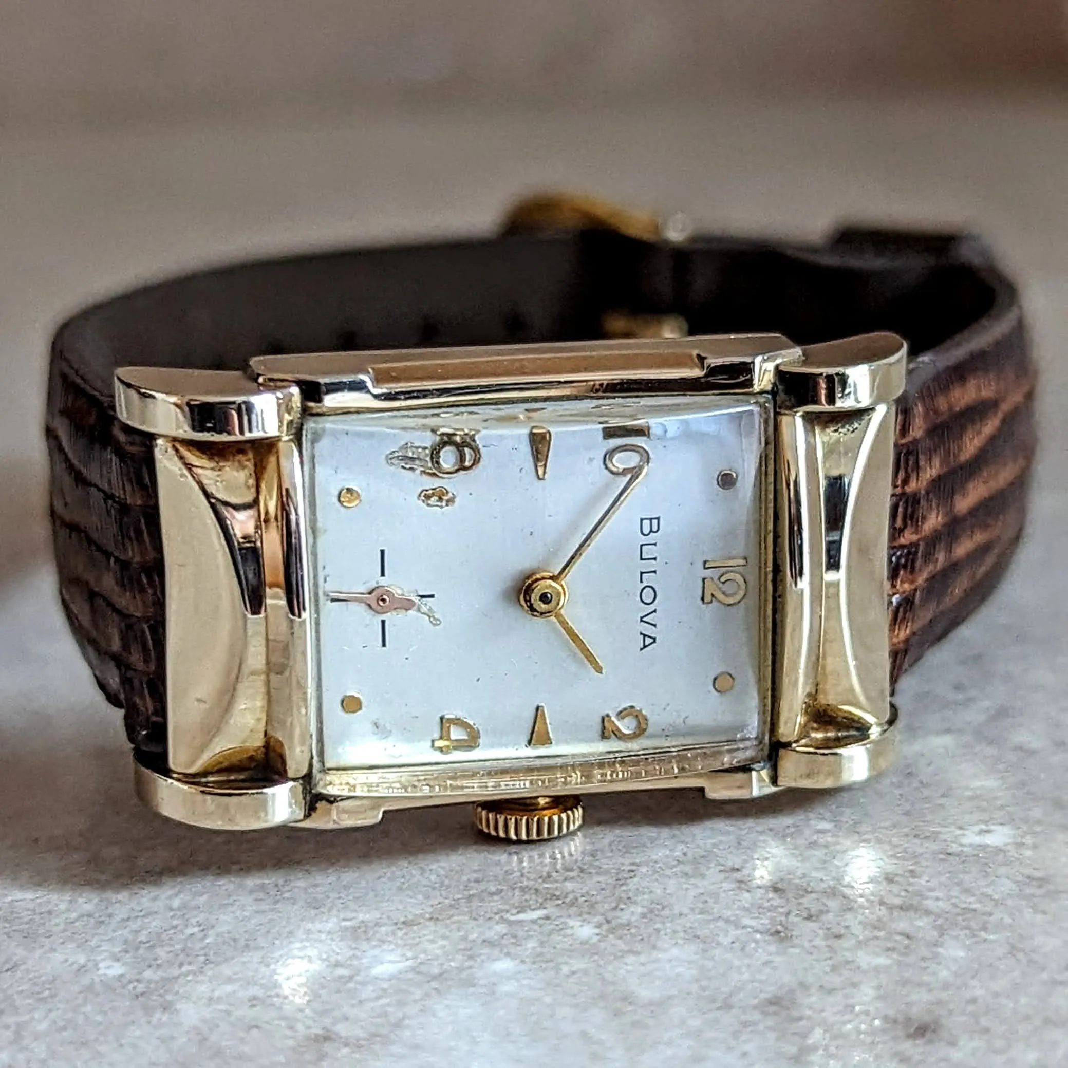 1954 BULOVA Jefferson Wristwatch 21 Jewels Cal. 7AA U.S.A. Made Watch