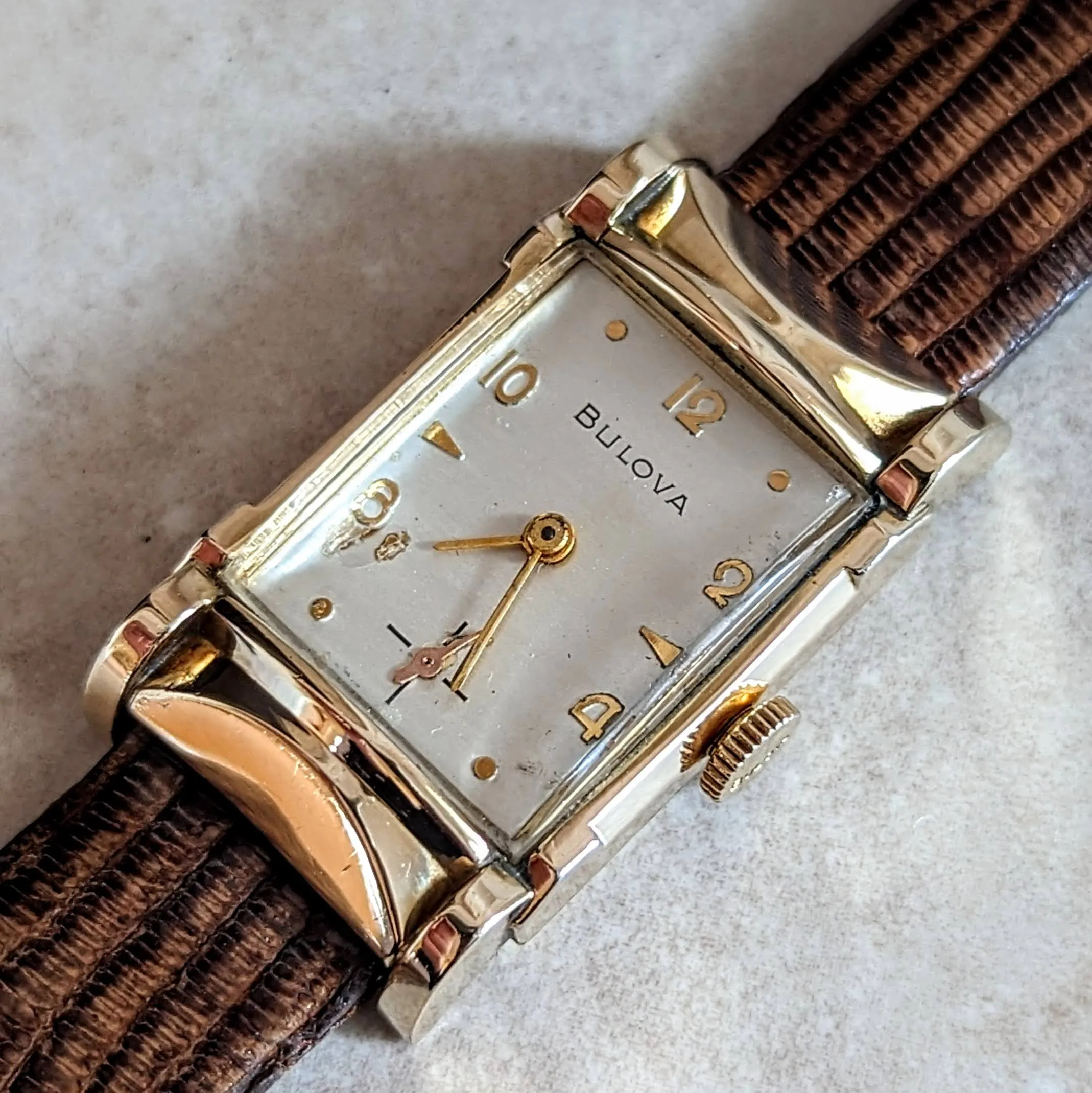1954 BULOVA Jefferson Wristwatch 21 Jewels Cal. 7AA U.S.A. Made Watch