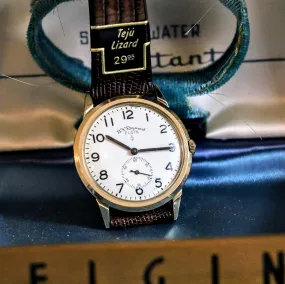 1961 ELGIN B. W. Raymond Watch Railroad Grade 730A Wristwatch in BOX!