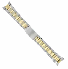 19MM OYSTER WATCH BAND FOR 34MM ROLEX DATE PERPETUAL 15000 15010 15505 TWO TONE