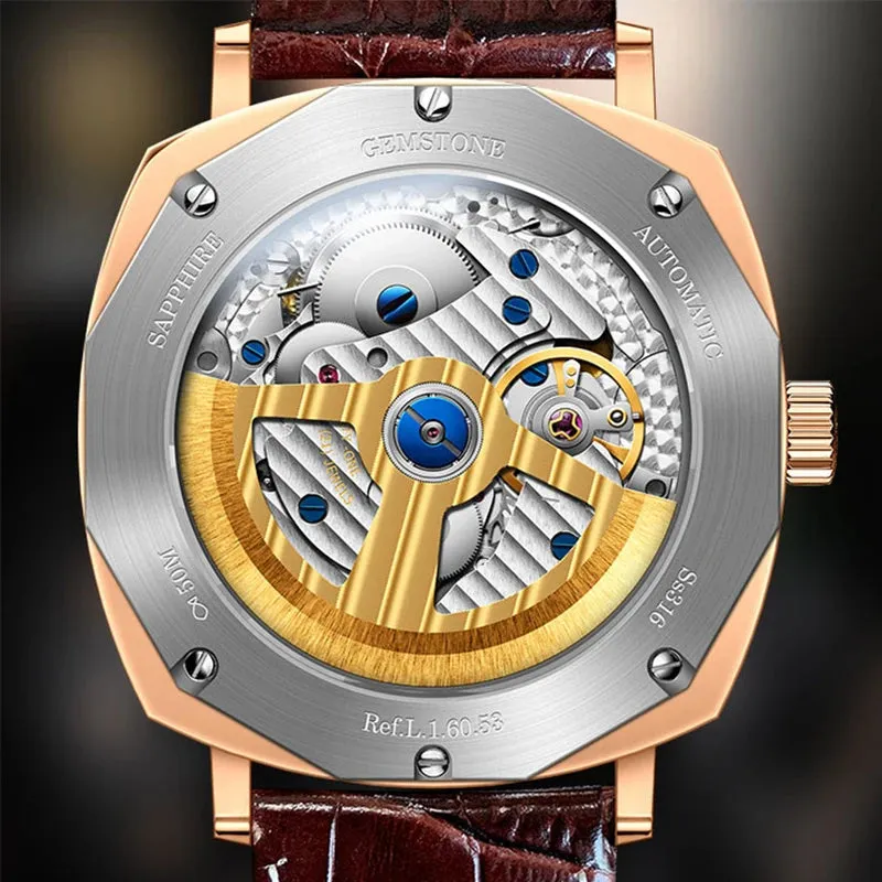 2021 New Luxury Brand Sapphire Crystal Men Automatic Mechanical Watches Luminous Date Window Waterproof 50M Wristwatch