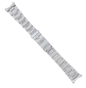 20MM OYSTER BRACELET WATCH BAND S/STEEL FOR ROLEX SUBMARINER 114060 FLIP LOCK
