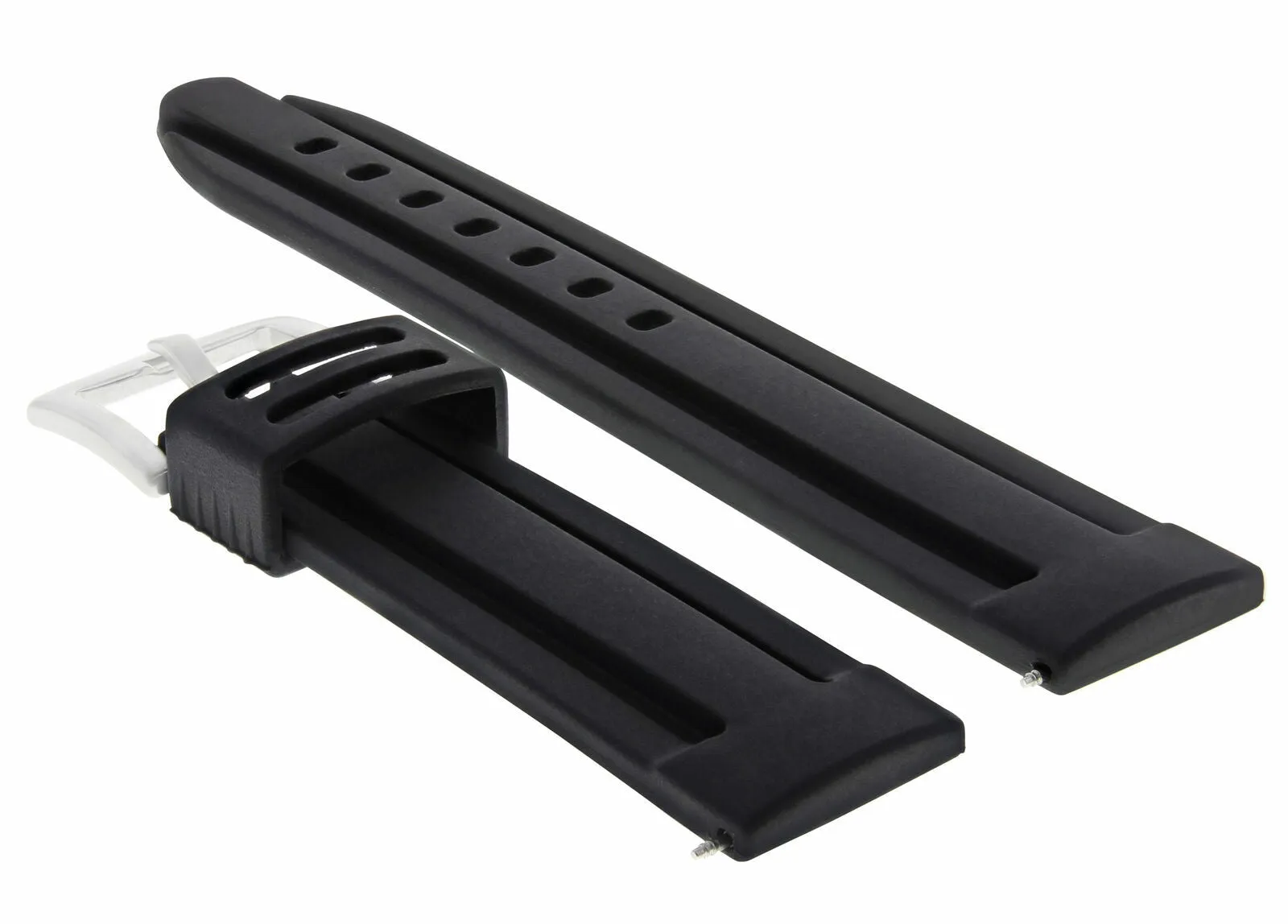 26MM RUBBER WATCH BAND STRAP FOR 47MM PANERAI 1950 LUMINOR SUBMERSIBLE 285 BLACK
