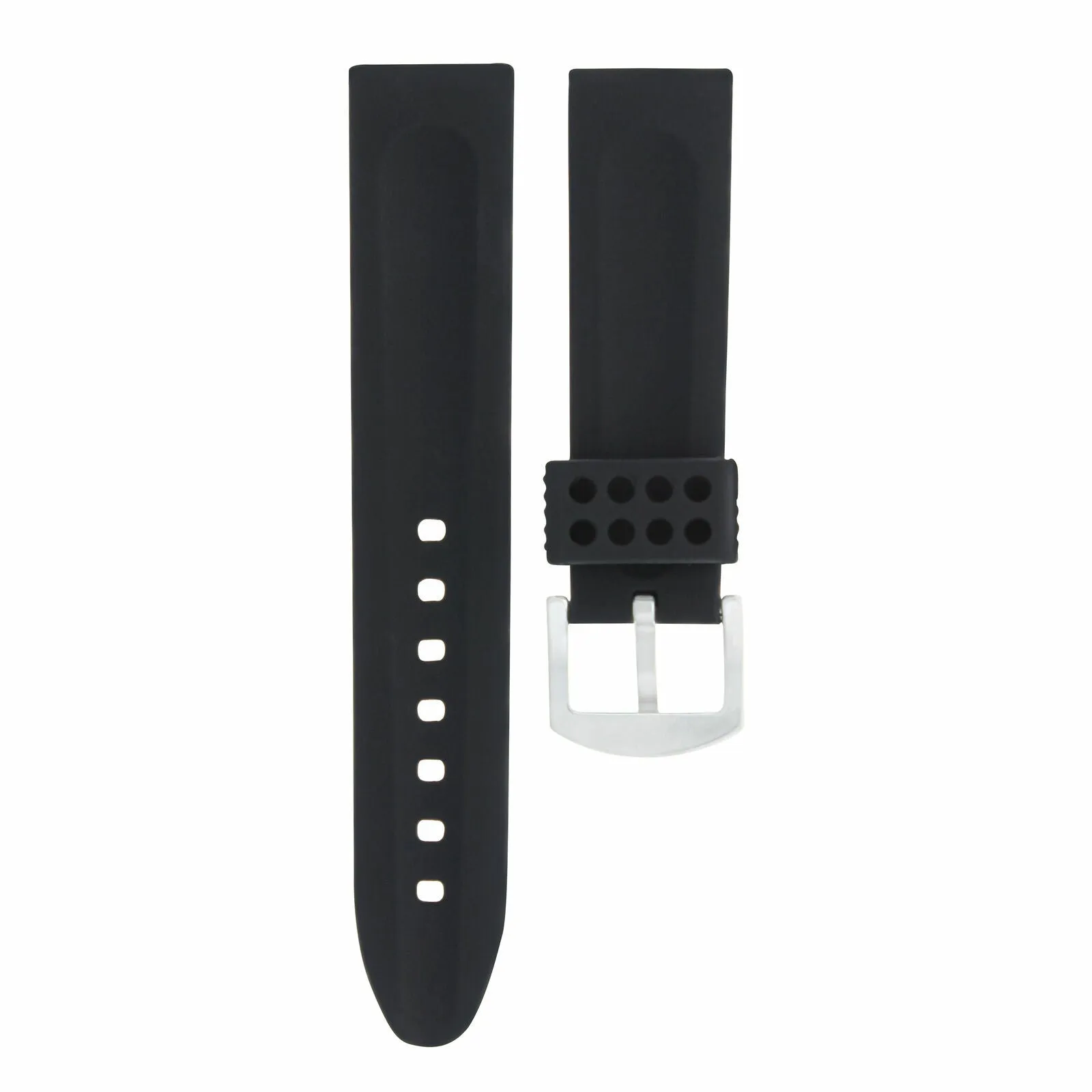 26MM RUBBER WATCH BAND STRAP FOR 47MM PANERAI 1950 LUMINOR SUBMERSIBLE 285 BLACK