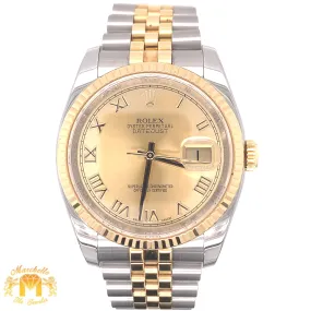 36mm Rolex Datejust Watch with Two-tone Jubilee Bracelet (newer model)