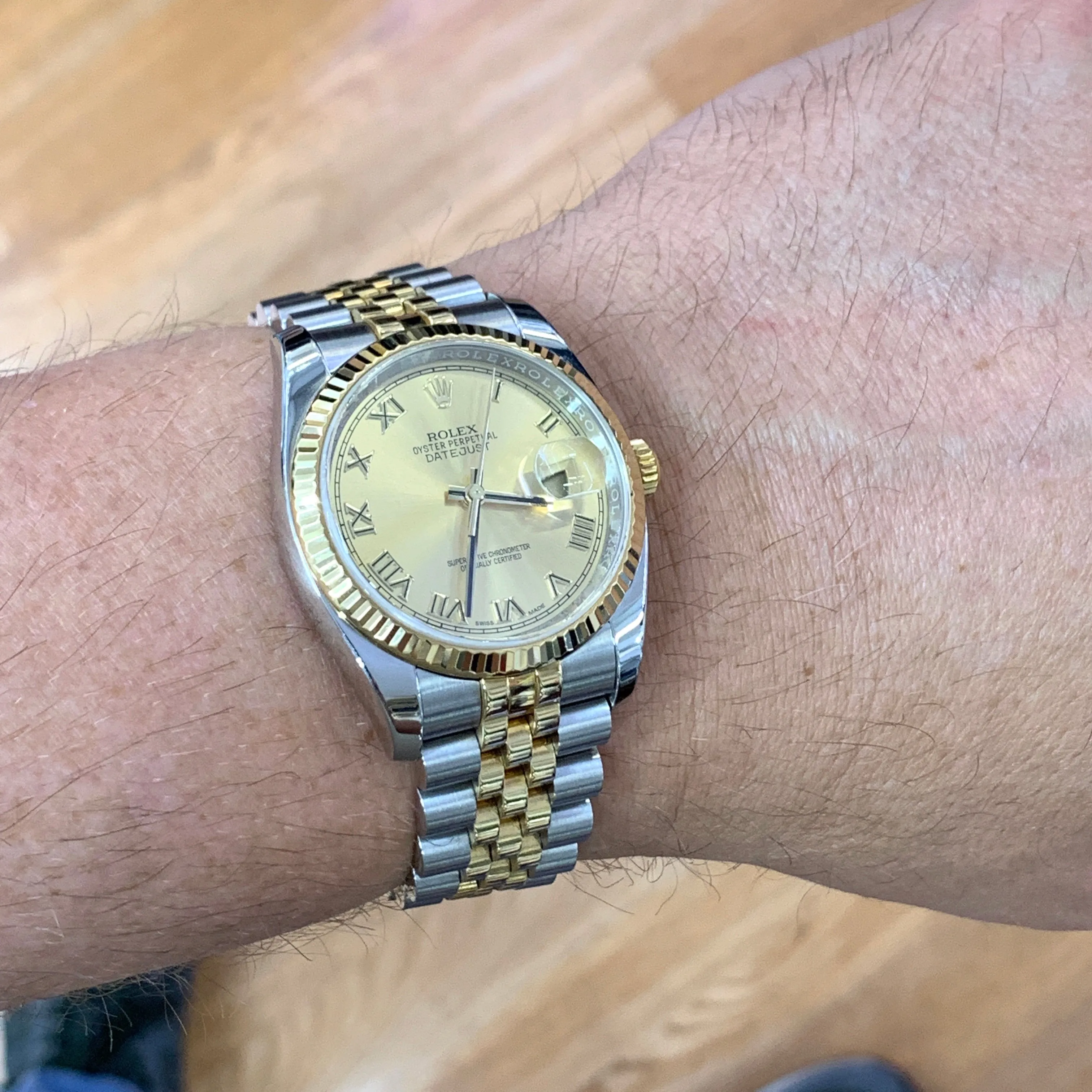 36mm Rolex Datejust Watch with Two-tone Jubilee Bracelet (newer model)