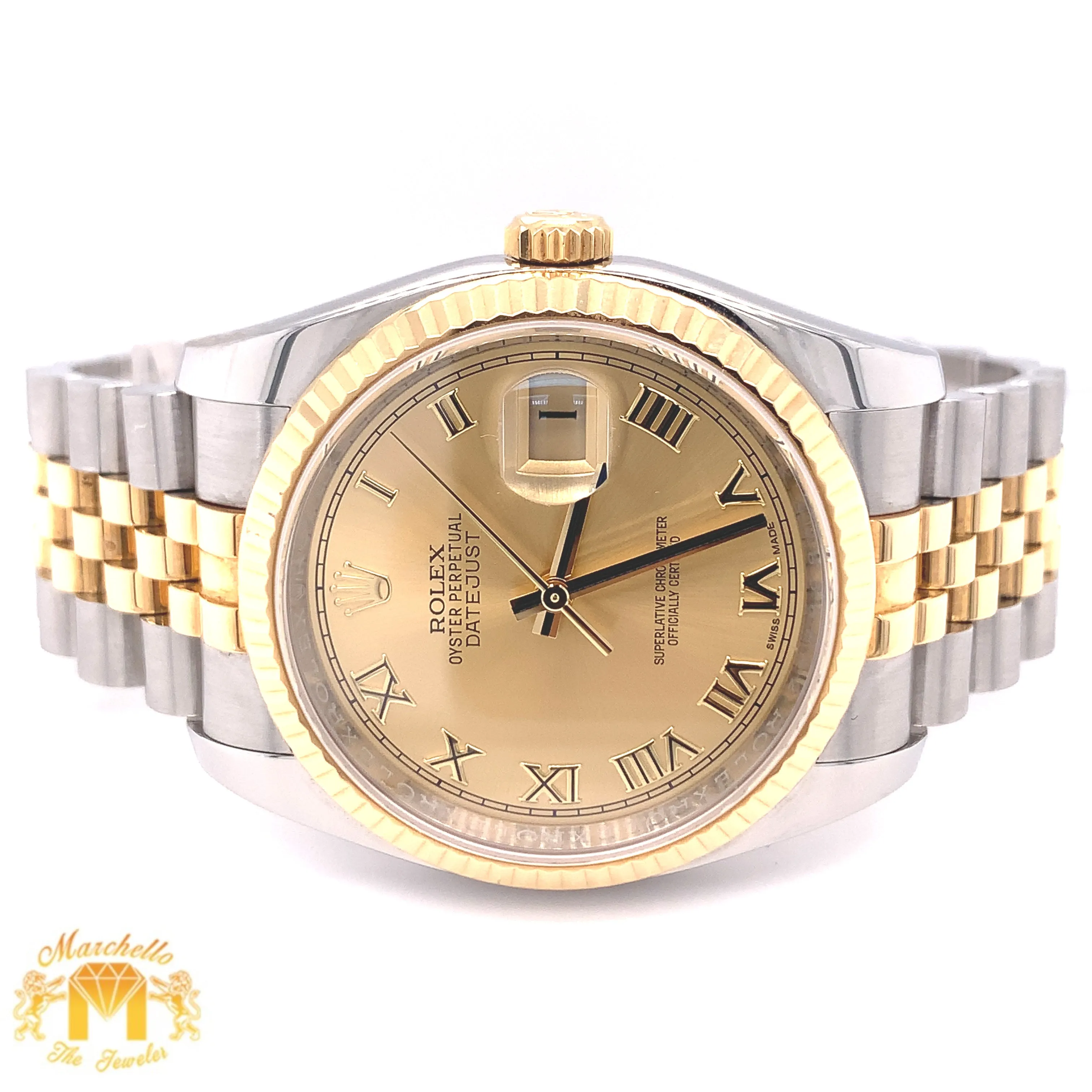 36mm Rolex Datejust Watch with Two-tone Jubilee Bracelet (newer model)