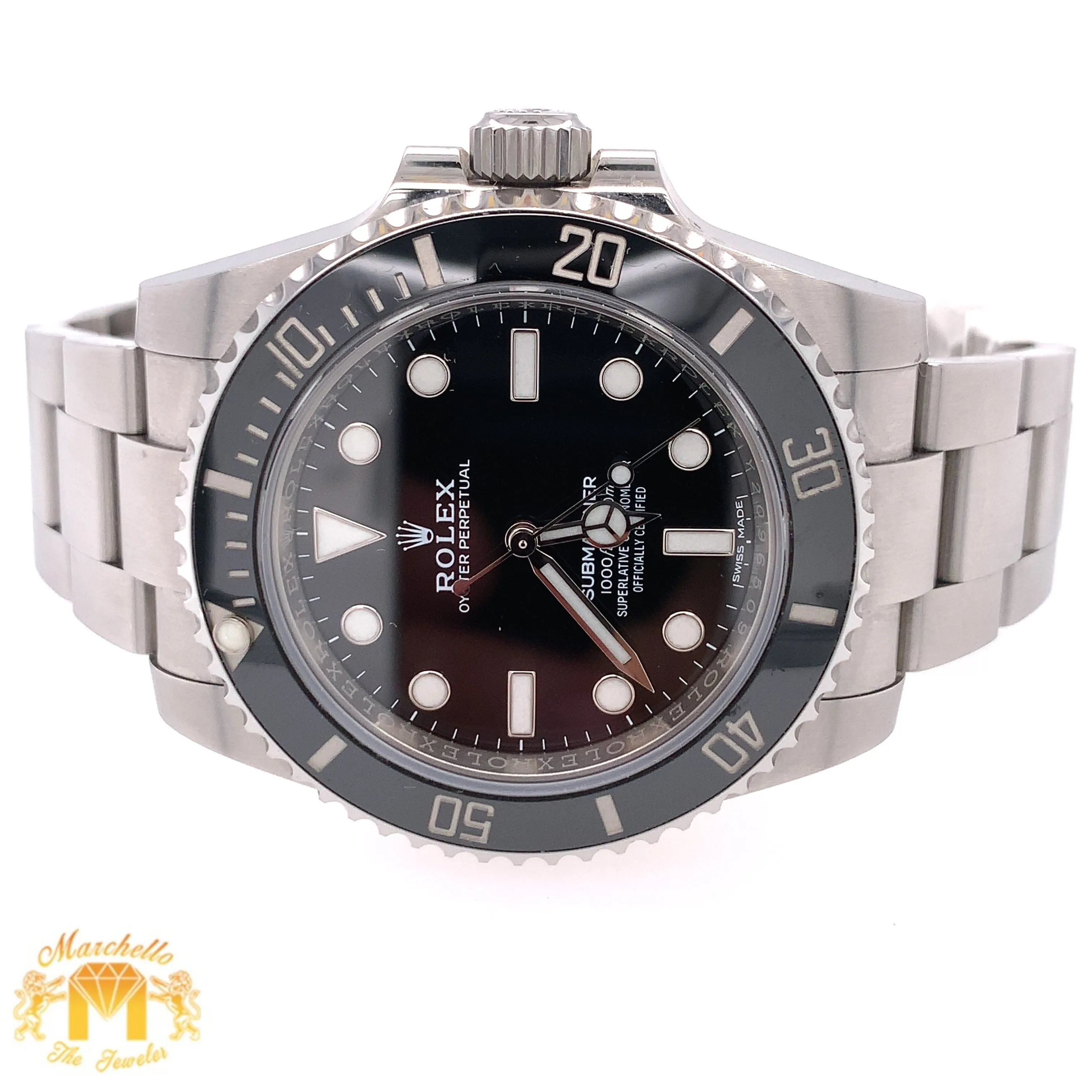 40mm Rolex Submariner Watch with Oyster Bracelet (2018, papers)