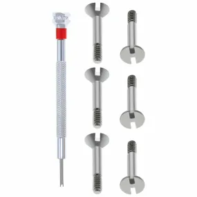 6 SCREW BLACK H FOR HUBLOT BIG BANG FIT STRAP WATCH BAND   SCREWDRIVER # 2 TOOLS
