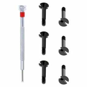 6 SCREW H FOR HUBLOT BIG BANG 44-45MM RUBBER STRAP BAND   SCREWDRIVER BLACK TOOL
