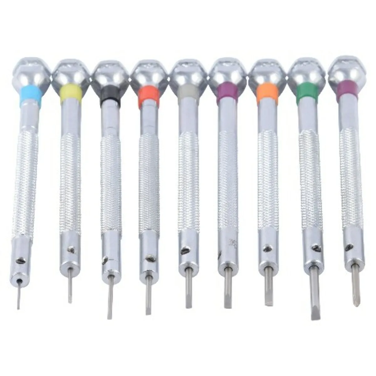 9 PC WATCH EYE GLASS SCREW DRIVER STAND WITH EXTRA BLADE TOOL TOP QUALITY