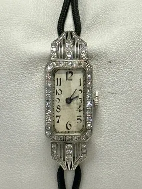 ACCURA WATCH Ladies Vintage 1920's w/ 48 Diamonds Mechanical - $20K APR w/ COA!!
