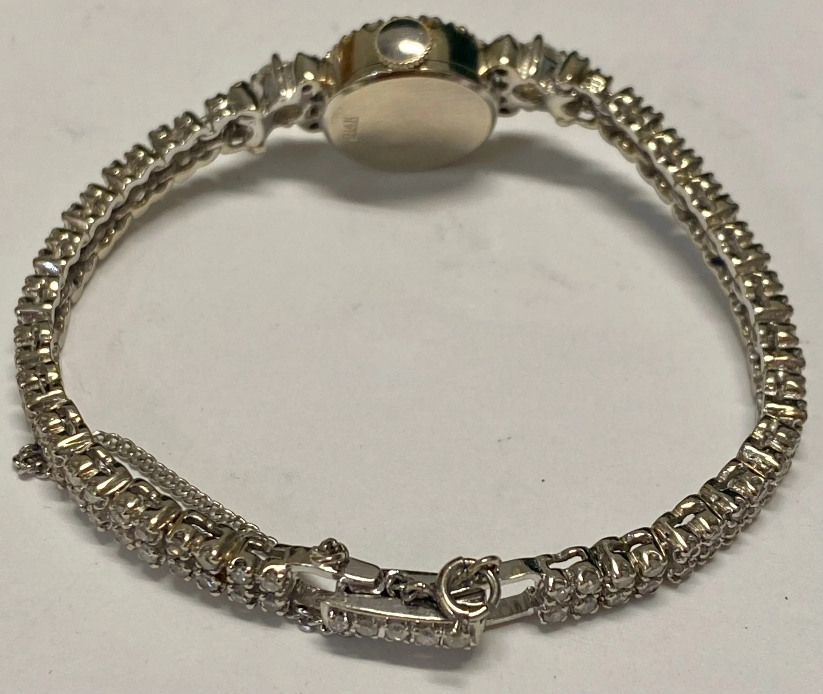 ADRIA Vintage 1930's Ladies Mechanical 14K White Gold Wristwatch- $25K APR w/COA