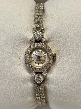 ADRIA Vintage 1930's Ladies Mechanical 14K White Gold Wristwatch- $25K APR w/COA
