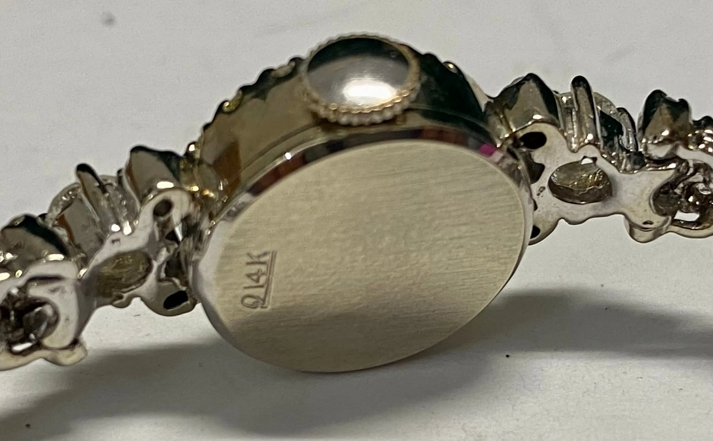 ADRIA Vintage 1930's Ladies Mechanical 14K White Gold Wristwatch- $25K APR w/COA