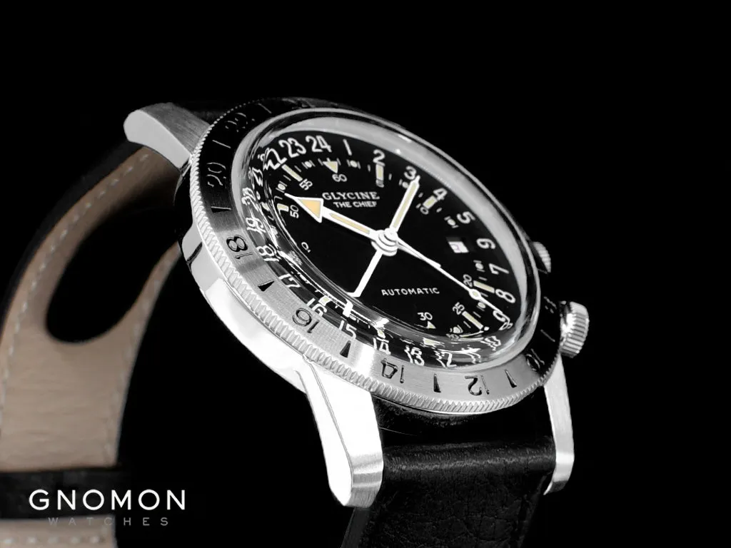 Airman “The Chief” GMT Black - Leather Ref. GL0465