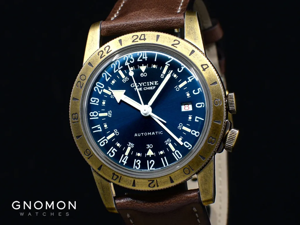 Airman Vintage "The Chief" GMT Aged Blue Ref. GL0308