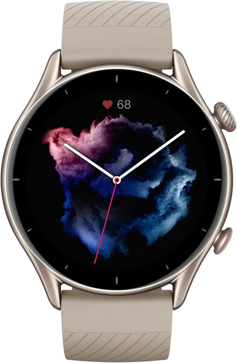 Amazfit Smartwatch GTR 3 46Mm Mit Gesundheitsüberwachung, Spo2, Zyklusüberwachung, GPS Sportuhr Mit 150  Sportmodi, 21 Tage Akku, Alexa Für Herren Damen, Schwarz, Einheitsgröße