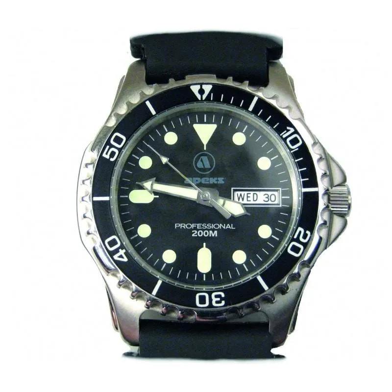 Apeks 200m Mens Dive Watch - Rubber Strap
