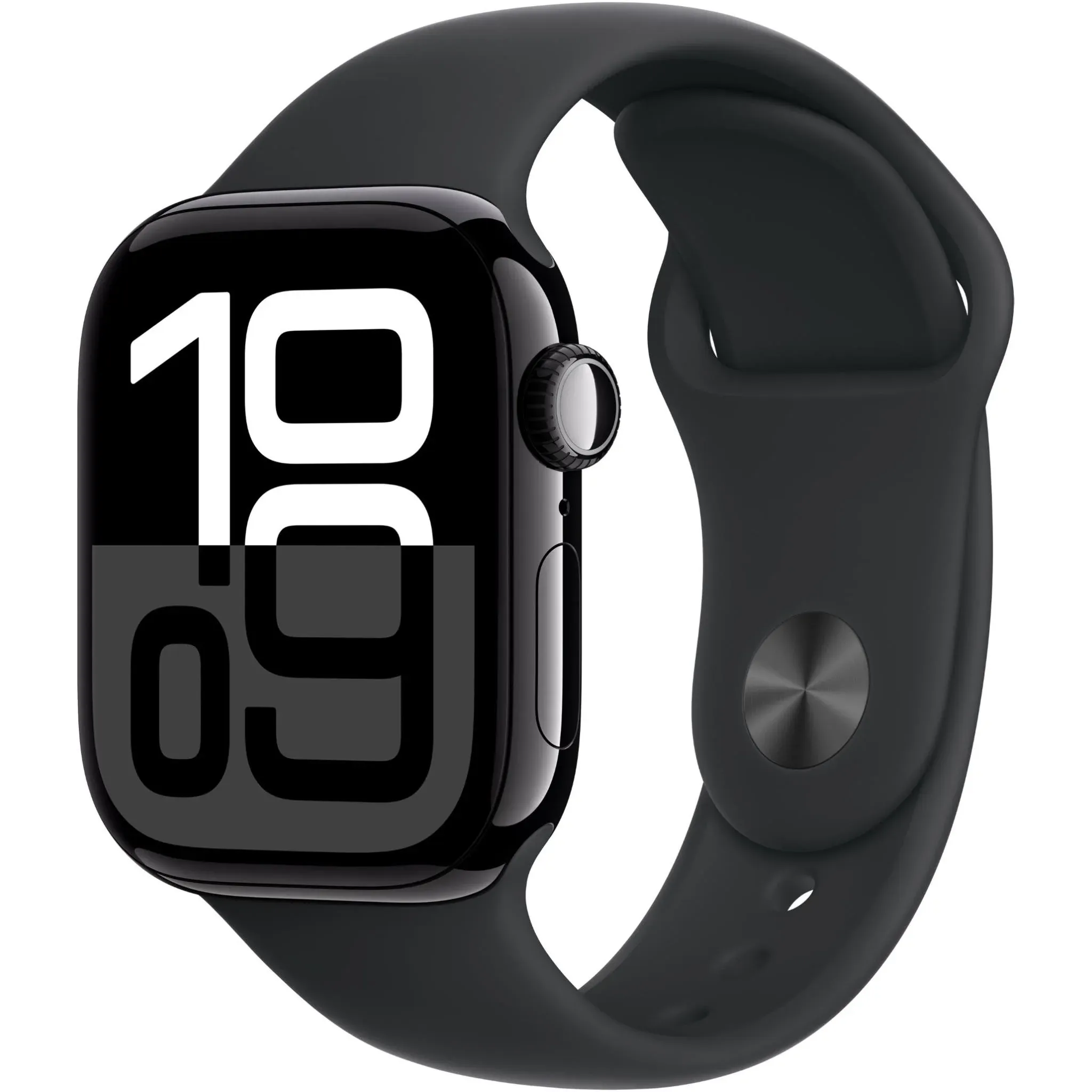 Apple Watch Series 10 42mm Jet Black Aluminium Case GPS   Cellular Sport Band-Black - Open Never Used - AU Version