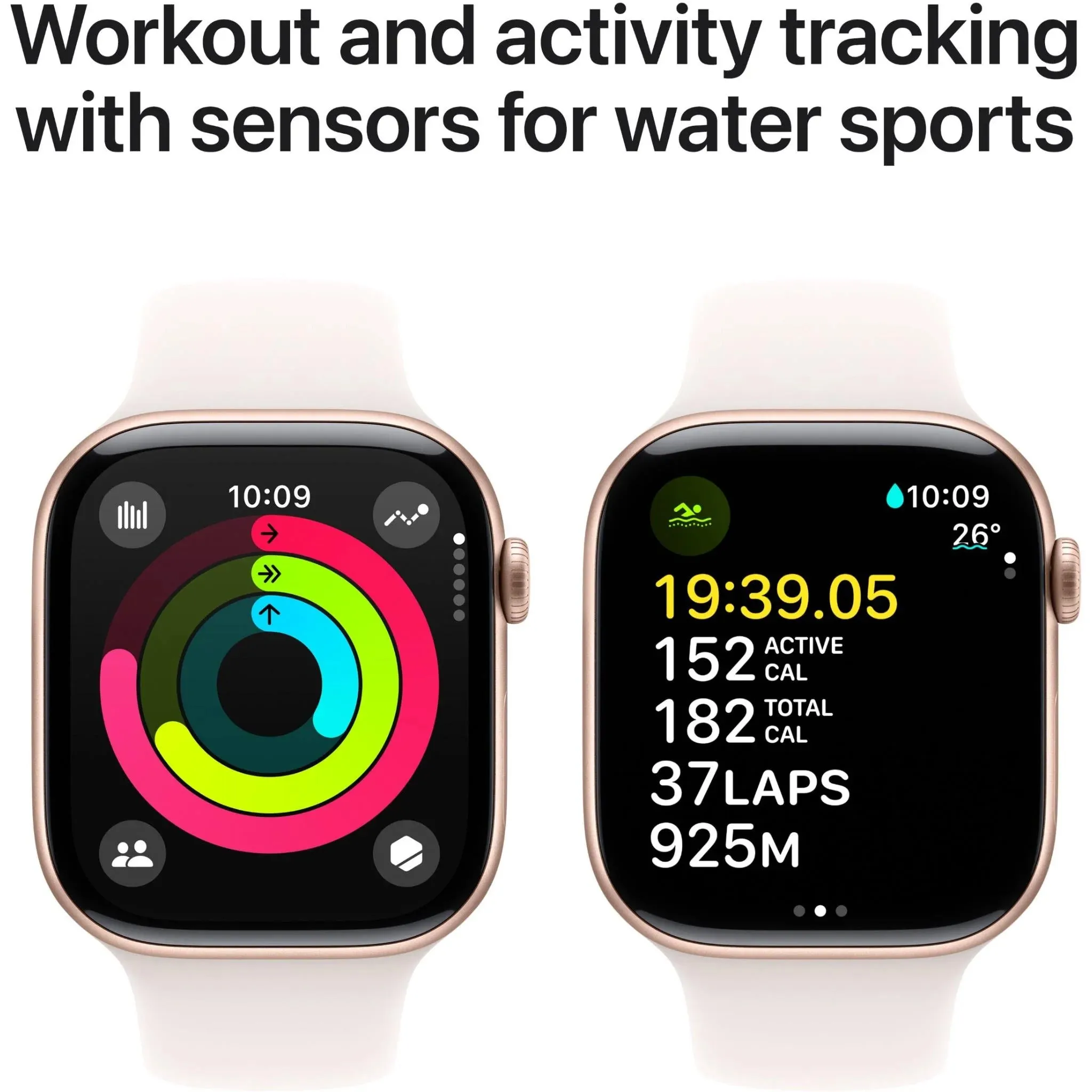 Apple Watch Series 10 42mm Rose Gold Aluminium Case GPS Cellular Sport Band - AU Version