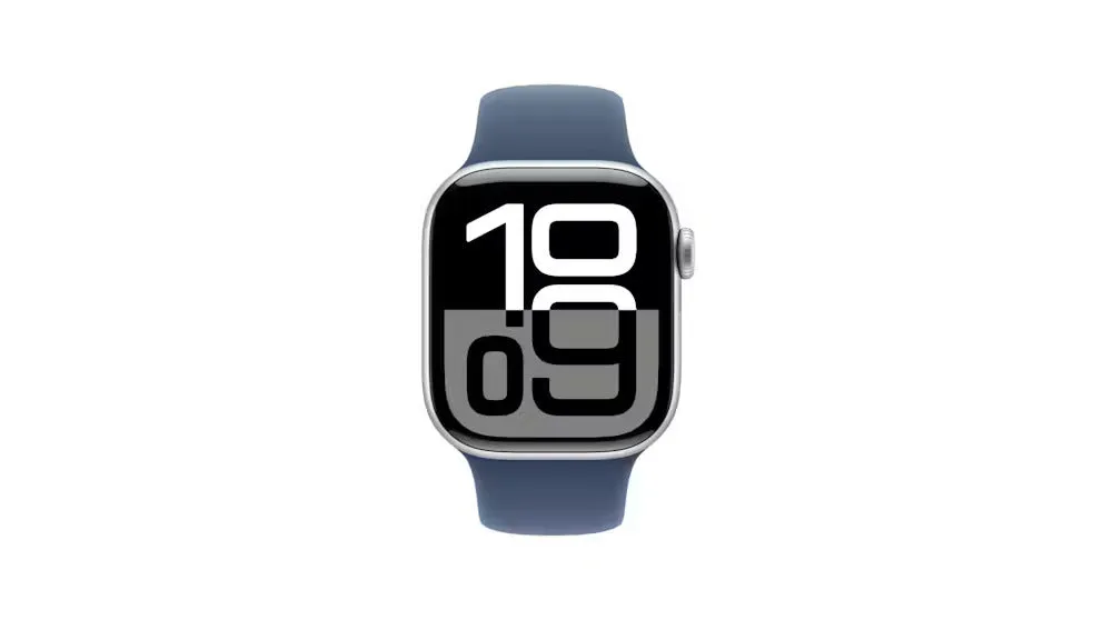 Apple Watch Series 10 GPS   Cellular 42mm Silver Aluminium Case with Denim Sport Band - AU Version