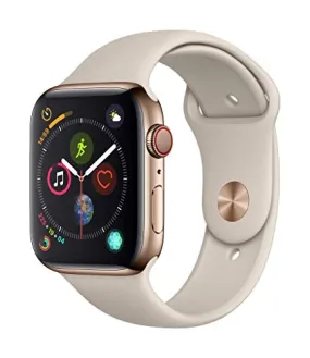Apple Watch Series 4 44mm (GPS Cellular) - Edelstahlgehäuse Gold Stein Sportarmband (Generalüberholt) Apple Watch Series 4 44mm (GPS Cellular) - Edelstahlgehäuse Gold Stein Sportarmband (Generalüberholt)