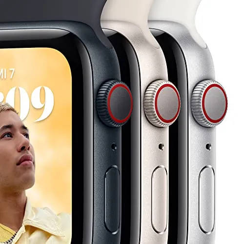 Apple Watch SE (2. Generation) (GPS   Cellular, 40mm) Smartwatch - Aluminiumgehäuse Mitternacht, Sportarmband Mitternacht - Regular. Fitness-und Schlaftracker, Unfallerkennung, Herzfrequenzmesser