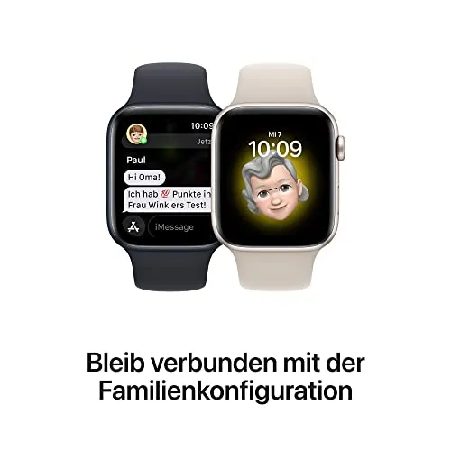 Apple Watch SE (2. Generation) (GPS   Cellular, 40mm) Smartwatch - Aluminiumgehäuse Mitternacht, Sportarmband Mitternacht - Regular. Fitness-und Schlaftracker, Unfallerkennung, Herzfrequenzmesser