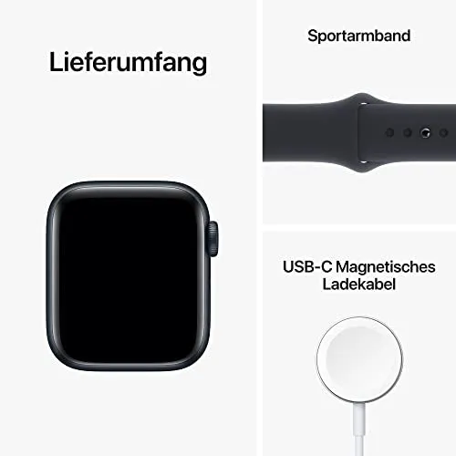 Apple Watch SE (2. Generation) (GPS   Cellular, 40mm) Smartwatch - Aluminiumgehäuse Mitternacht, Sportarmband Mitternacht - Regular. Fitness-und Schlaftracker, Unfallerkennung, Herzfrequenzmesser