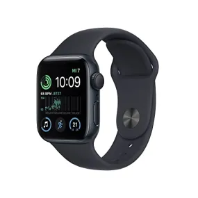 Apple Watch SE (2. Generation) (GPS   Cellular, 40mm) Smartwatch - Aluminiumgehäuse Mitternacht, Sportarmband Mitternacht - Regular. Fitness-und Schlaftracker, Unfallerkennung, Herzfrequenzmesser
