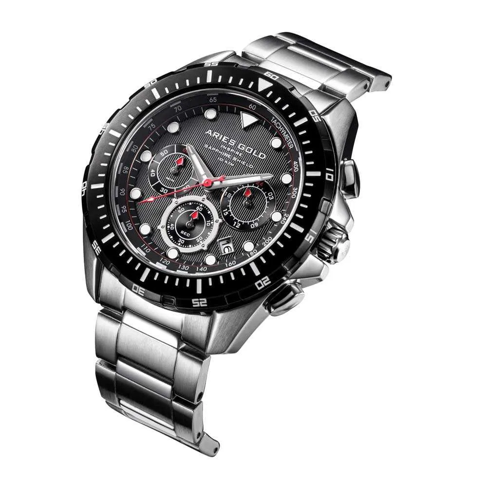 Aries Gold Atlantic G 7002 SBK-BK Men's Watch