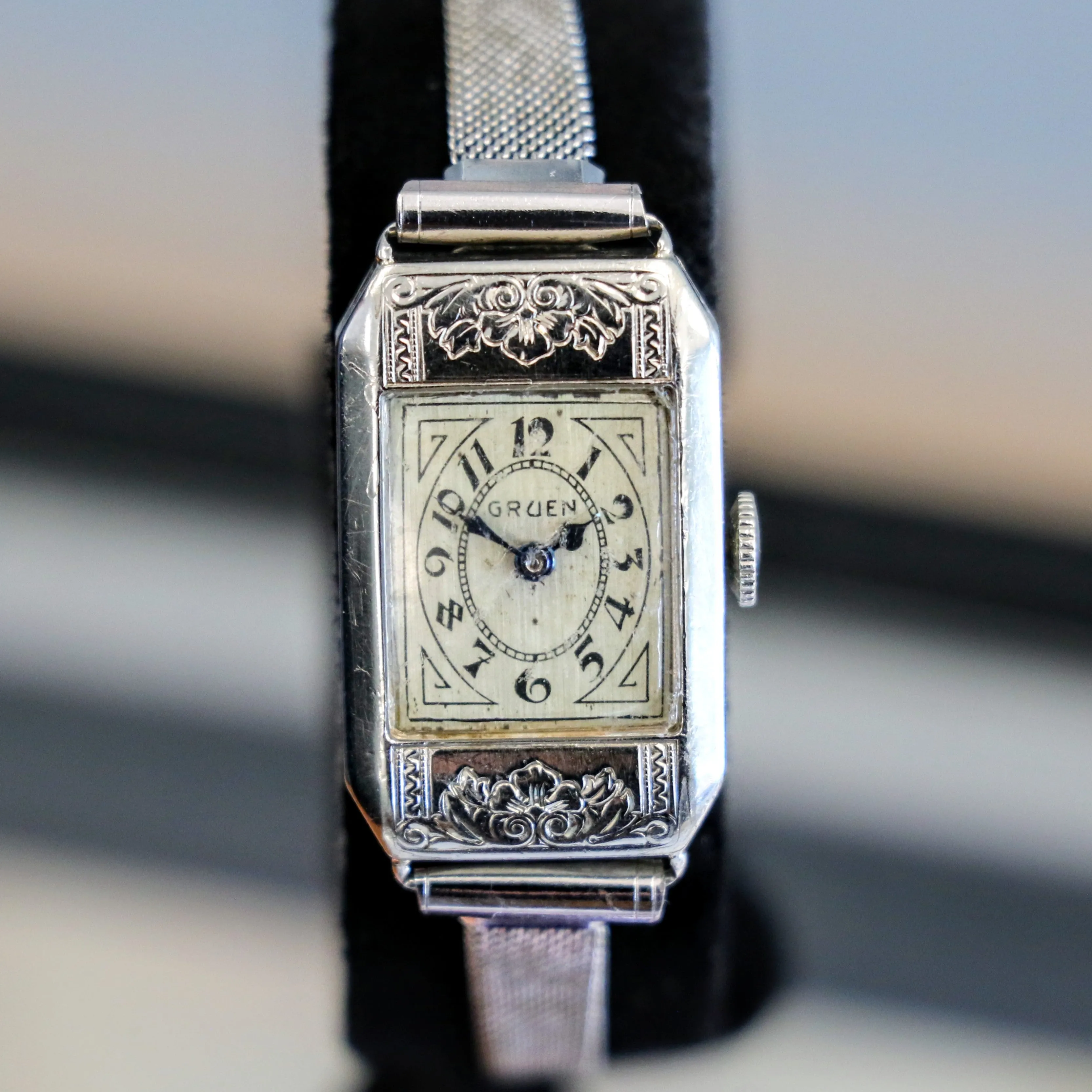 Art Deco Ladies Gruen Watch - Original Bracelet Vintage Wristwatch