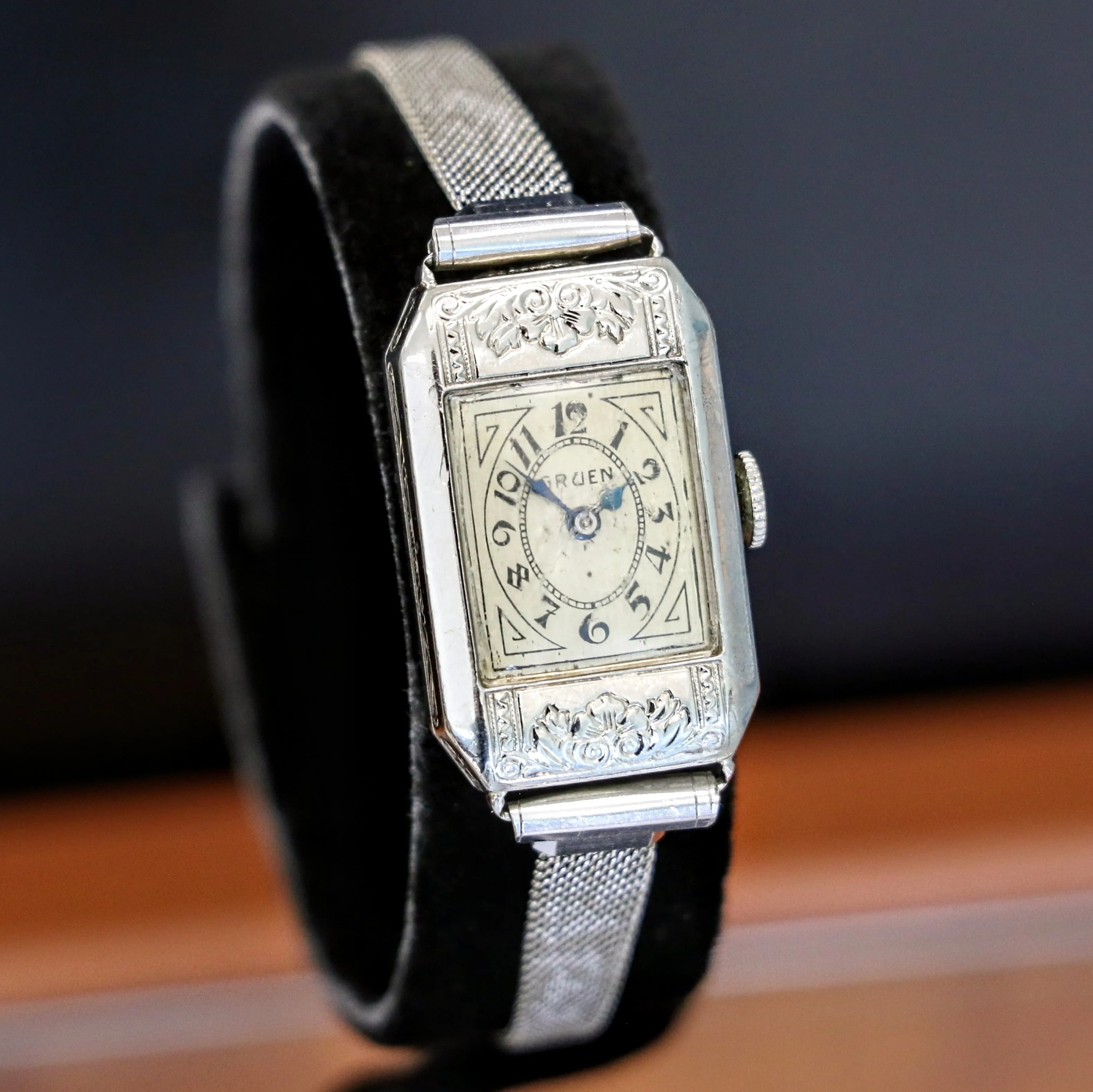 Art Deco Ladies Gruen Watch - Original Bracelet Vintage Wristwatch