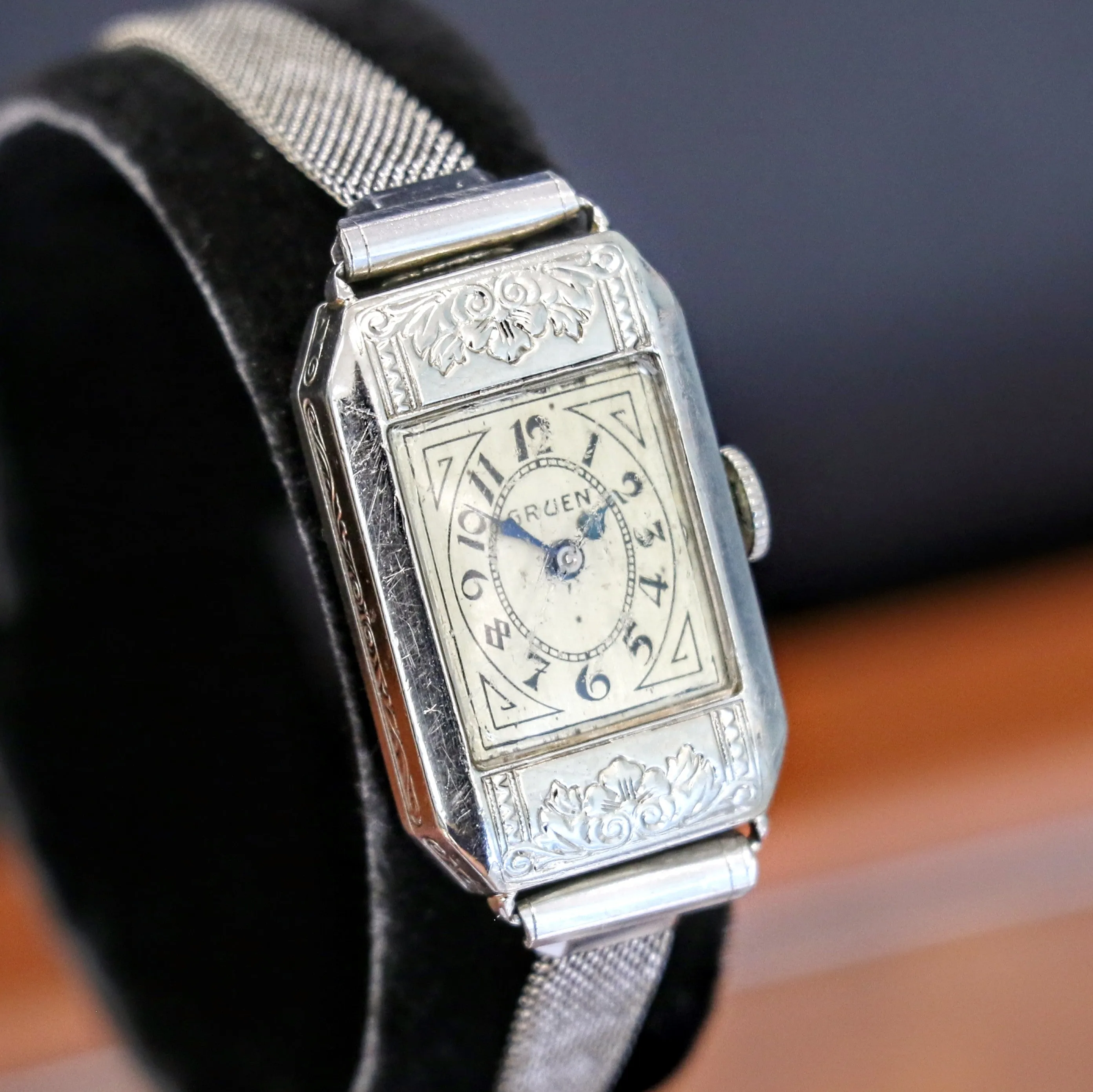 Art Deco Ladies Gruen Watch - Original Bracelet Vintage Wristwatch