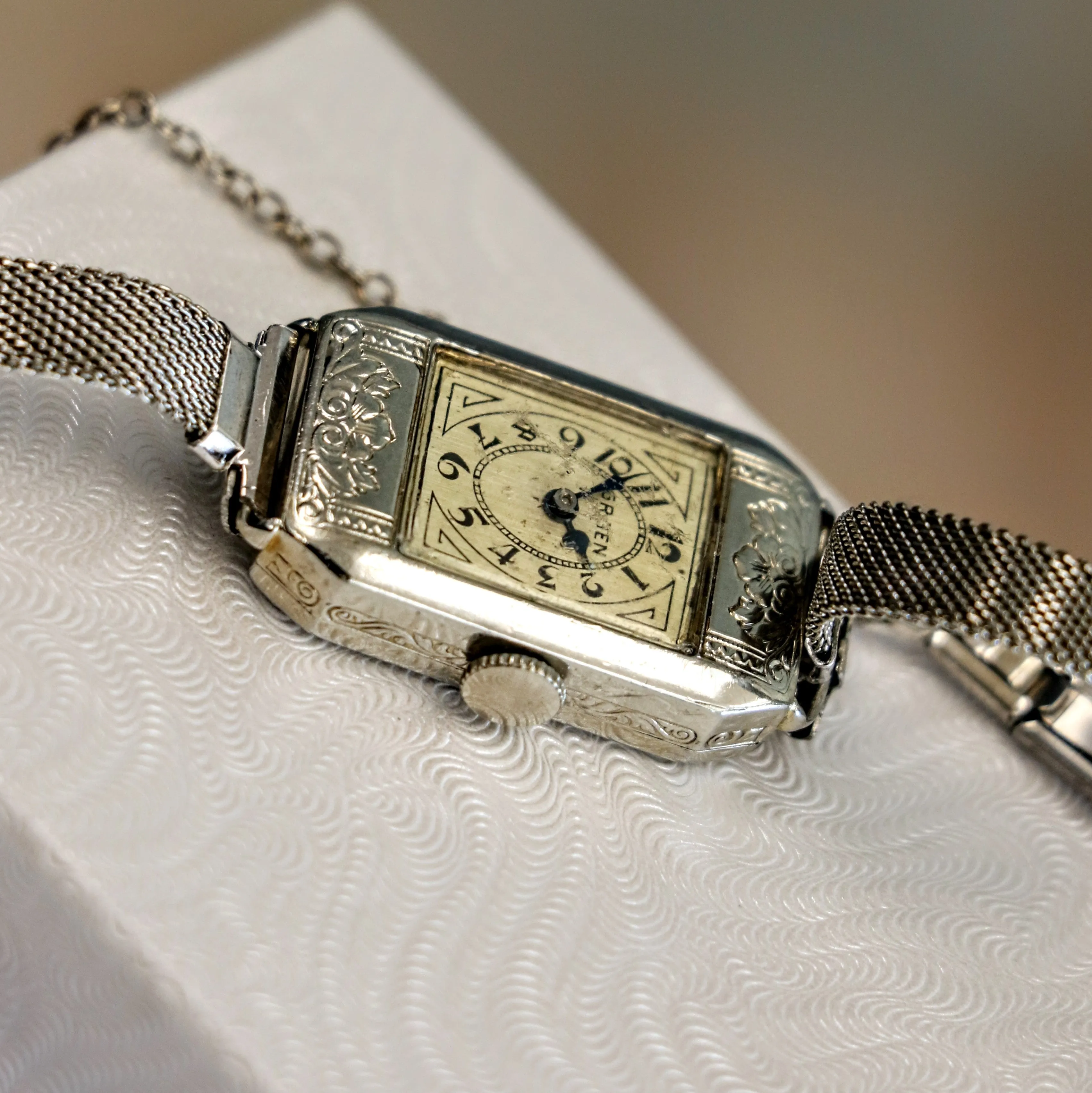 Art Deco Ladies Gruen Watch - Original Bracelet Vintage Wristwatch