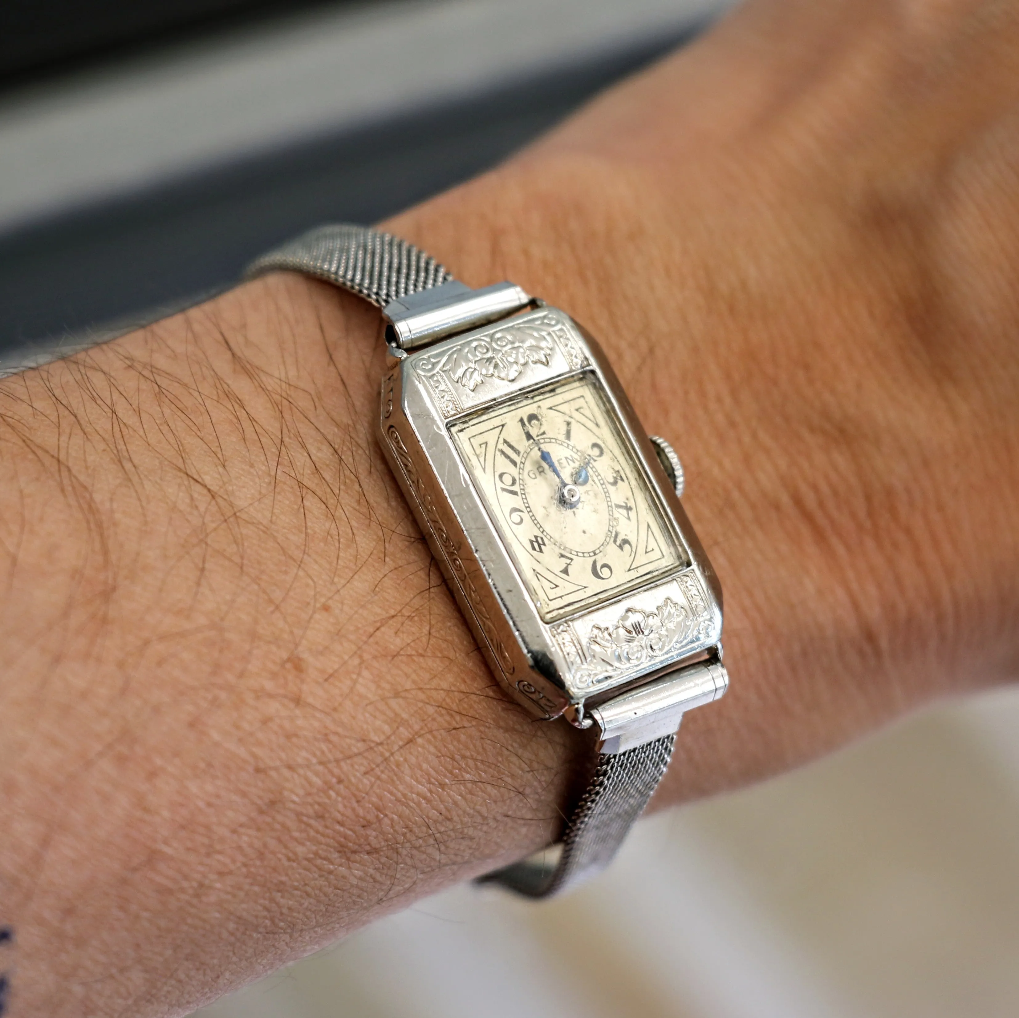 Art Deco Ladies Gruen Watch - Original Bracelet Vintage Wristwatch