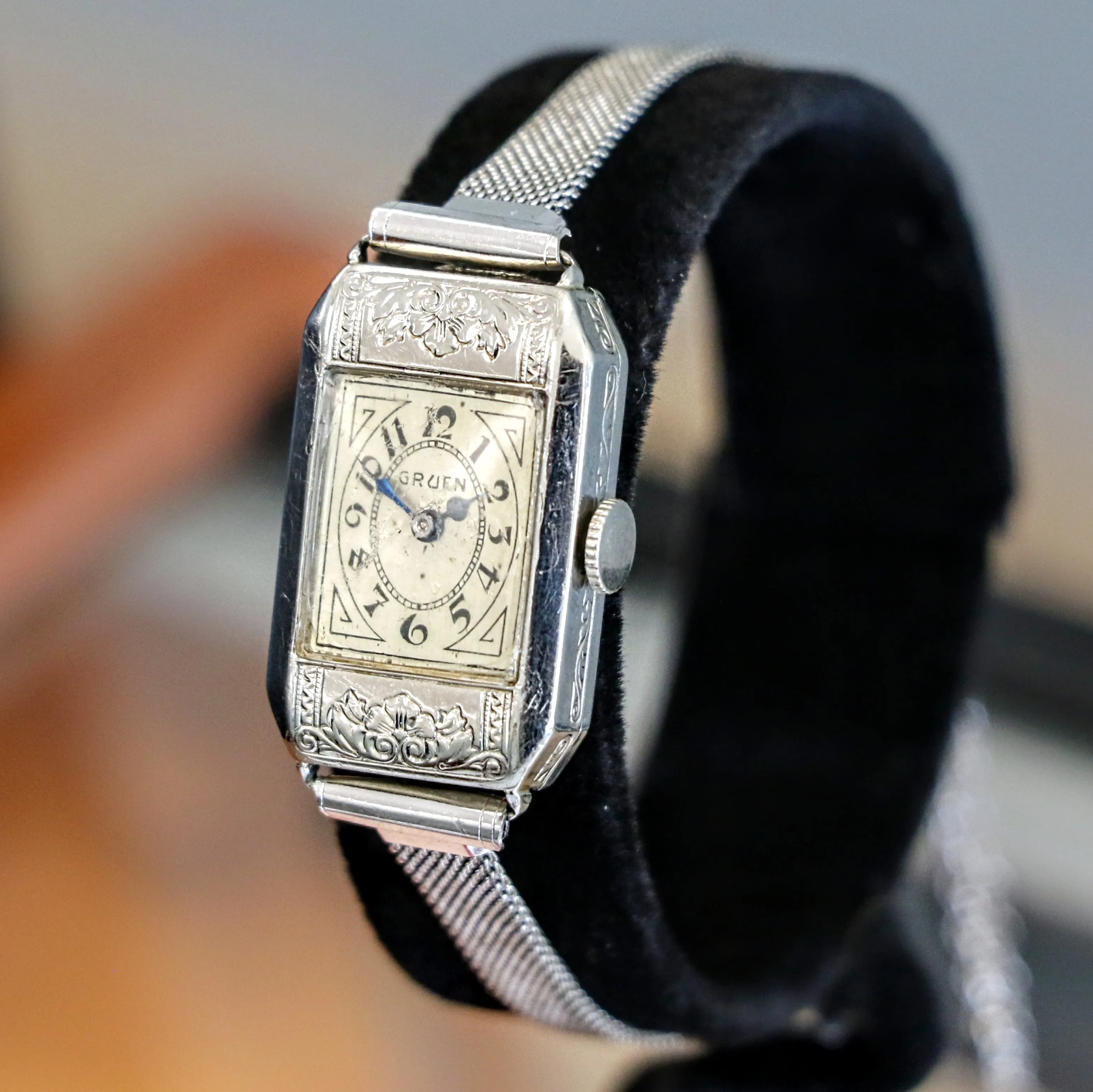 Art Deco Ladies Gruen Watch - Original Bracelet Vintage Wristwatch