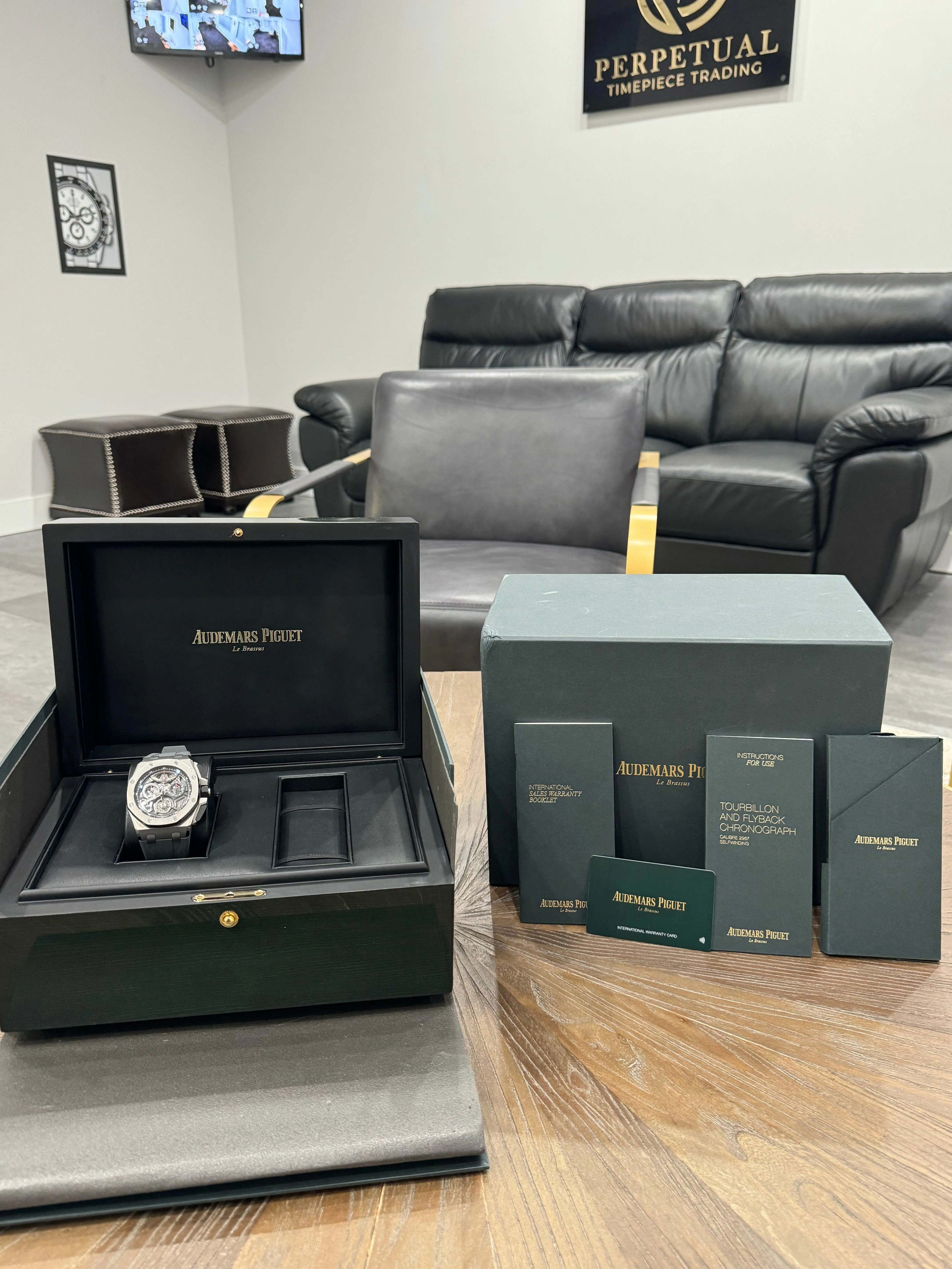 AUDEMARS PIGUET FLYING TOURBILLON CHRONOGRAPH LIMITED EDITION 100 PIECES TITANIUM 26622TI