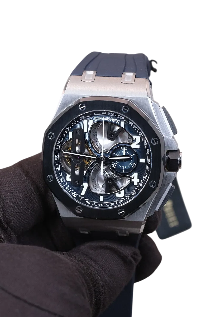Audemars Piguet Royal Oak Offshore 10 Days Tourbillon Chronograph Platinum & Ceramic Men's Watch