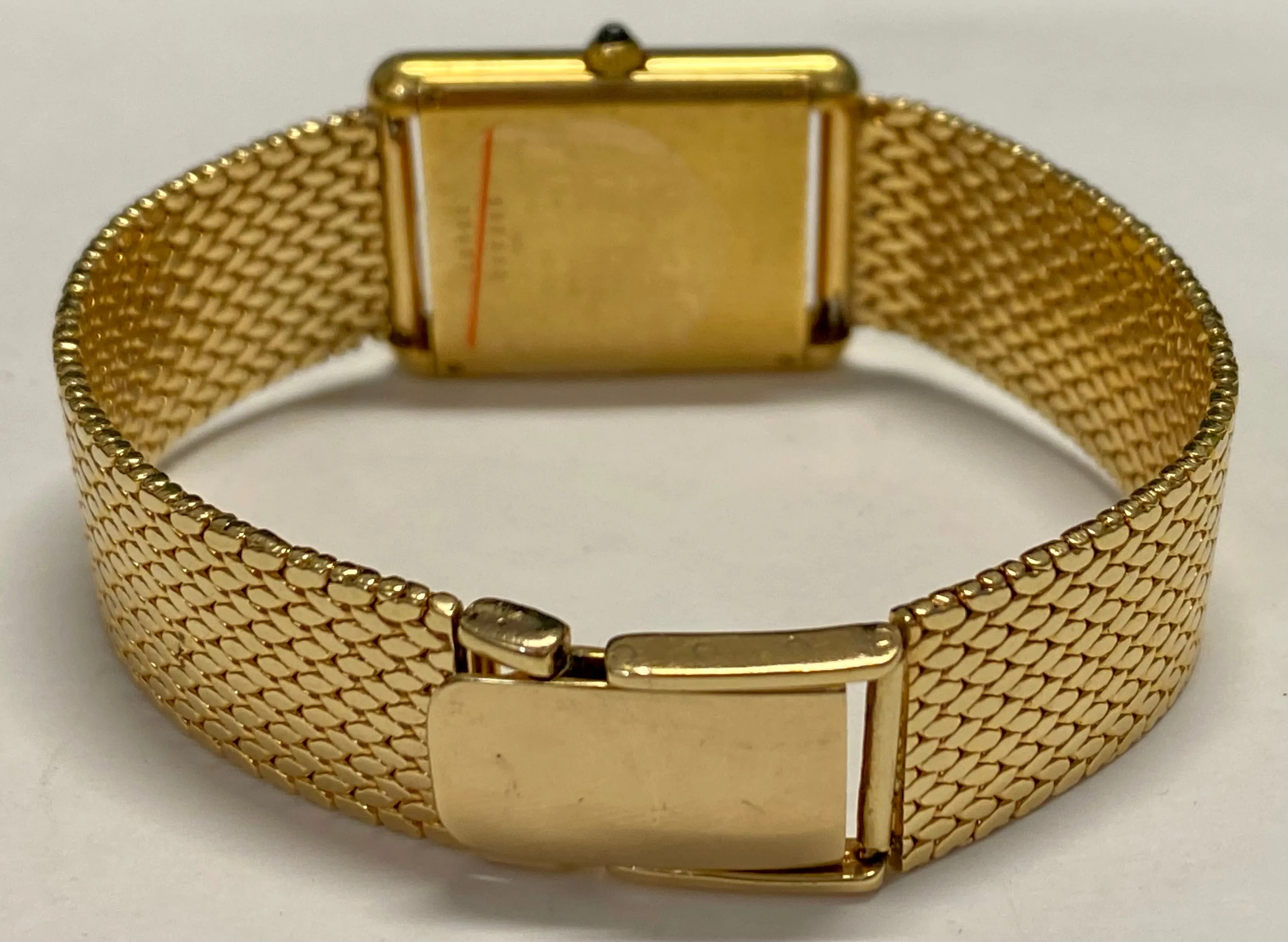BAUME & MERCIER Men's 18K YG Cartier Tank Style Wristwatch - $30K APR w/ COA!!!!