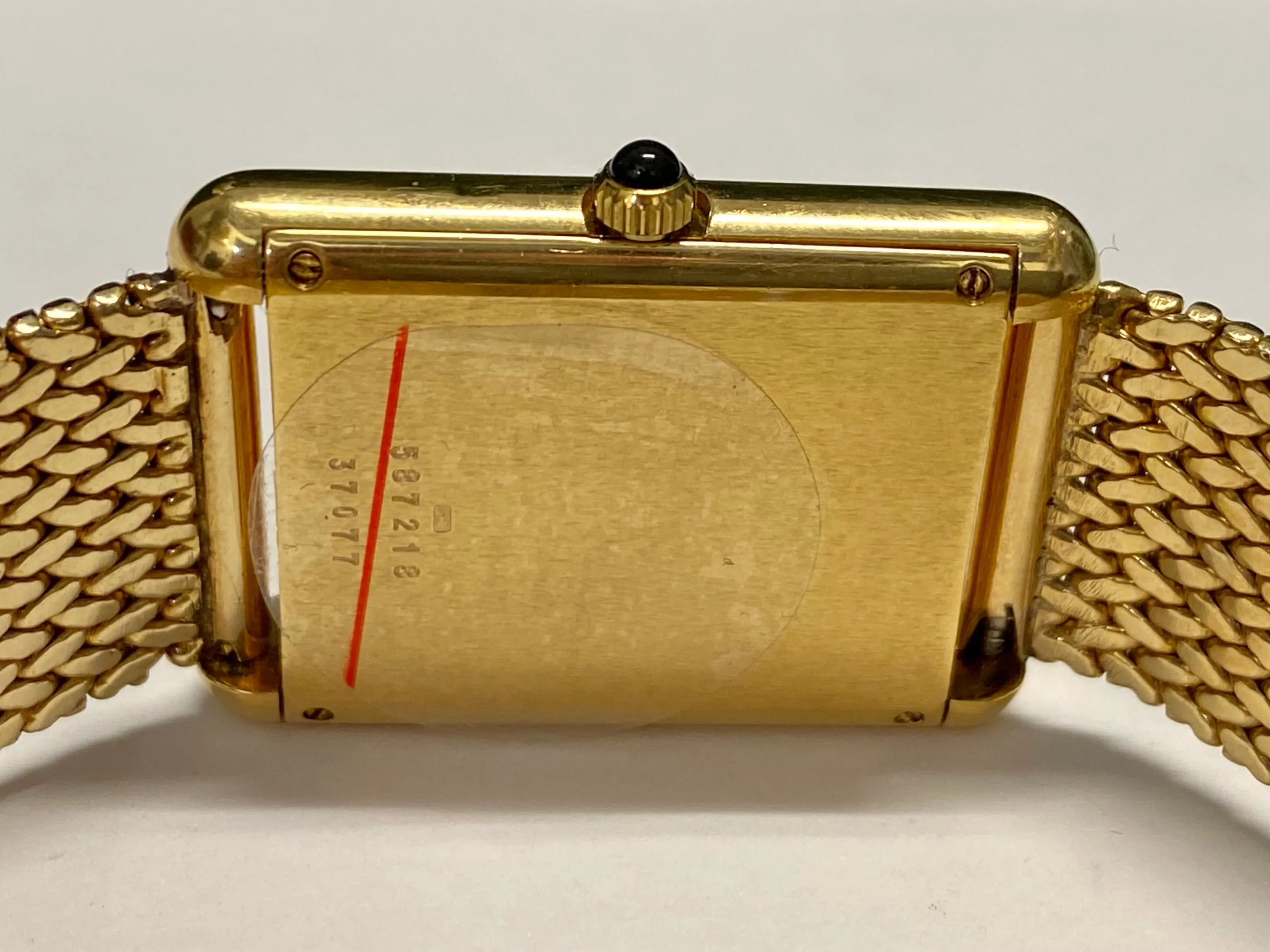 BAUME & MERCIER Men's 18K YG Cartier Tank Style Wristwatch - $30K APR w/ COA!!!!