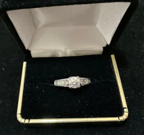 Beautiful Designer Platinum Engagement Ring with 65 Diamonds! - $40K Appraisal Value w/CoA}